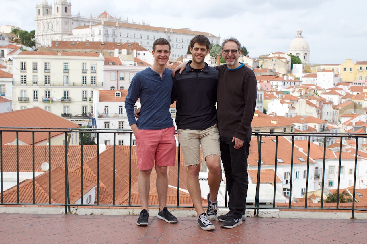 Lisbon with Dad and Noah